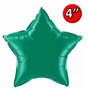 Foil Star 4" Emerald Green / Air-Fill (non-pkgd.), QF04SP22850 (0) <10 個/包>