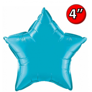 Foil Star 4" Turquoise / Air Fill (Non-Pkgd.), QF04SP24817 (0) <10 Pcs/包>