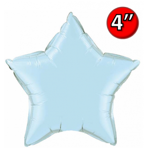 Foil Star 4" Pearl Light Blue / Air Fill (Non-Pkgd.), QF04SP54565 (0) <10 Pcs/包>