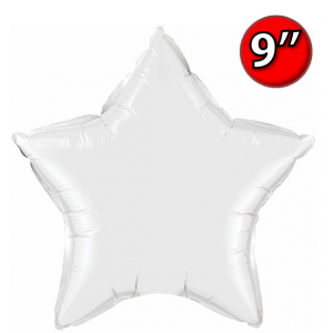 Foil Star 9" White / Air Fill (Non-Pkgd.), QF09SP24133 (0) <10 Pcs/包>