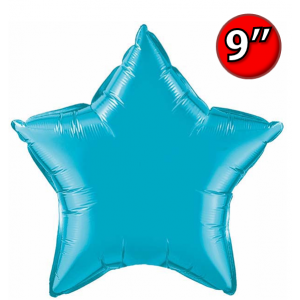 Star  9" Foil Star 9" Turquoise / Air Fill (Non-Pkgd.), QF09SP24818 (0) <10 Pcs/包>