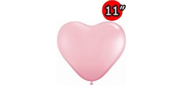 Heart 11" Std Pink , QL11HS43727 (3) _323 /Q10