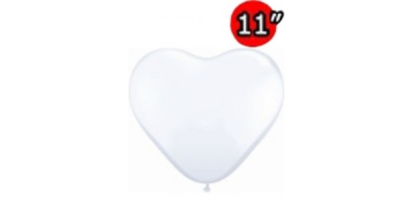 Heart 11" Std White , QL11HS43735 (2) _323 /Q10