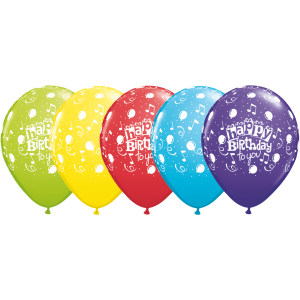 11" Happy Birthday To You Balloon (TW) -  Assorted Color (50ct) , QL11RI11853 (0)