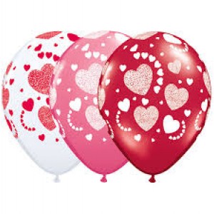 11" Etched Heart-A-Roundt (TW) - Love Assortment (50ct) , QL11RI76861 (0)