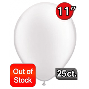 11" Pearl White , QL11RP39881 - 25ct(P25) (Out of Stock) /Q10
