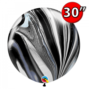 30" SuperAgate - Black & White (2 ct.) , QL30RAG35206 (0) 