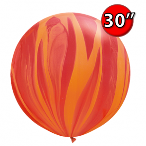 30" SuperAgate - Red Orange Rainbow (2 ct), QL30RAG63759 (0)