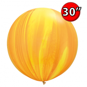 30" SuperAgate - Yellow Orange Rainbow (2 ct), QL30RAG63760 (0)