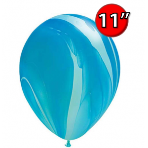 11" SuperAgate - Blue Rainbow (25 ct), QL11RAG91538 (0)