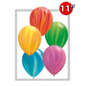 11" SuperAgate - Rainbow Assortment (100 ct), QL11RAG91544 (0)