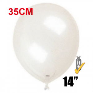 SAG - Clear 4/B_R Balloon 14" (35cm) / Helium (Non-Pkgd.), SAG-F2359