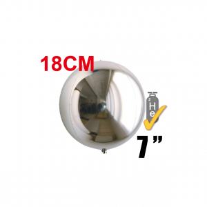 SAG - Silver 4/B Balloon 7" (18cm) / Helium (non-pkgd.), SAG-F2428