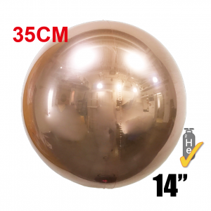 SAG - Rose Gold 4/B Balloon 14" (35cm) / Helium (non-pkgd.), SAG-F2494