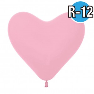 Heart 12"  Std Pink #009  (Fashion) ,  SL12HFS009