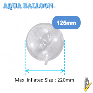 Aqua Balloon Round 125mm (Non-Pkgd. / 5ct), TK-AQ-R320001