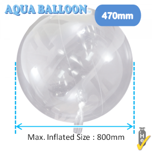 Aqua Balloon Round 470mm (Non-Pkgd. / 1ct), TK-AQ-R320012