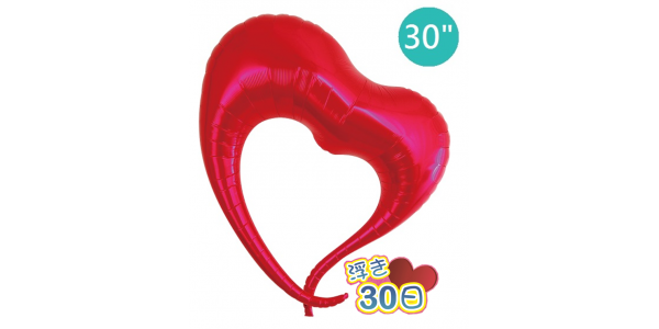 Ibrex Elegant Heart 30" 優雅心形 Metallic Red (Non-Pkgd.), TKF30EHP317101 