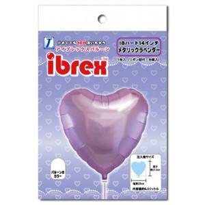 ibrex Heart 14" 心形 Metallic Lavender (pkgd.) , TKF14HP333111PK