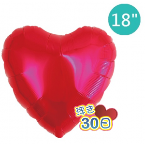 Ibrex Heart 18" 心形 Metallic Red (Non-Pkgd.), TKF18HP311101 