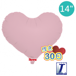 Ibrex Jelly Heart 14" 果凍心形 Pastel Pink (Non-Pkgd.), TKF14JHP211519