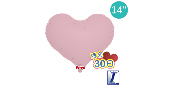 Ibrex Jelly Heart 14" 果凍心形 Pastel Pink (Non-Pkgd.), TKF14JHP211519 _220