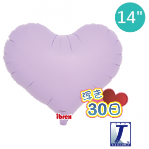 Ibrex Jelly Heart 14" 果凍心形 Pastel Lavender (Non-Pkgd.), TKF14JHP211523 _220
