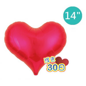Ibrex Jelly Heart 14" 果凍心形 Metallic Red (Non-Pkgd.), TKF14JHP313301