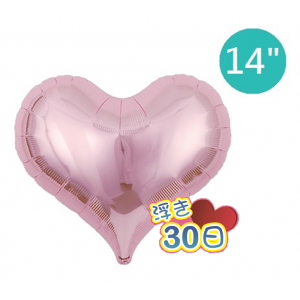 Ibrex Jelly Heart 14" 果凍心形 Metallic LightPink (Non-Pkgd.), TKF14JHP313302 