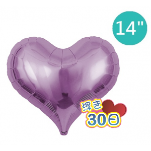 Ibrex Jelly Heart 14" 果凍心形 Metallic Lavender (Non-Pkgd.), TKF14JHP313311