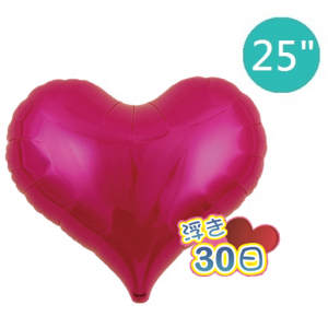 Ibrex Jelly Heart 25" 果凍心形 Metallic Magenta (Non-Pkgd.), TKF25JHP317506 