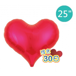 Ibrex Jelly Heart 25" 果凍心形 Metallic Red (Non-Pkgd.), TKF25JHP317501 