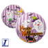 Ibrex Round 14" 圓型 Happy Halloween Stripe Ghost (Non-Pkgd.), TKF14RI319604