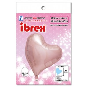 ibrex Sweet Heart 14" 甜心形 Metallic Light Pink (pkgd.) , TKF14SHP337002PK
