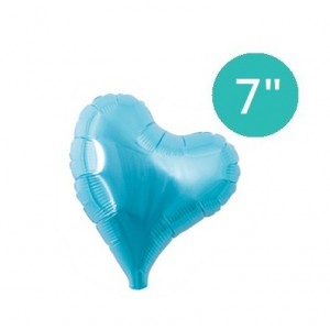 ibrex Sweet Heart  7" (mini) 甜心形 Metallic Light Blue , TKF07SHP910608 <Air #A>