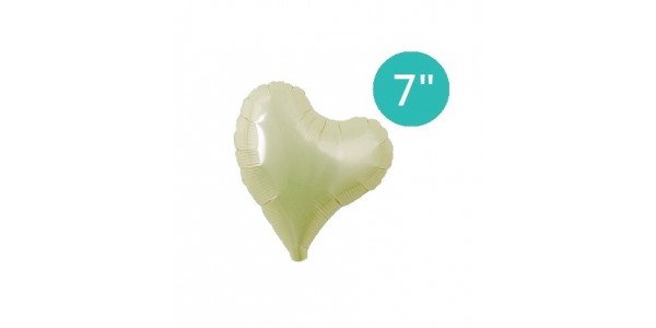 ibrex Sweet Heart  7" (mini) 甜心形 Metallic Ivory , TKF07SHP910612 <Air #A>