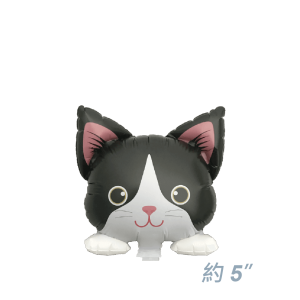 Yokohama - 5" Mini Cat Head 迷你小貓頭 - 黑白雙色貓 (Mask) / Air (Non-Pkgd.), YKH-MC375937 (4) 
