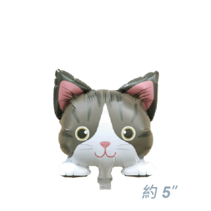 Yokohama - 5" Mini Cat Head 迷你小貓頭 - 啡色虎紋貓 (Brown Tabby) / Air (Non-Pkgd.), YKH-MC376101 (4) 