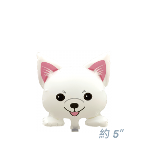 Yokohama - 5" Mini Dog Head 迷你小狗頭 - 白色柴犬 (White Shiba) / Air (Non-Pkgd.), YKH-MD376248 (4) 